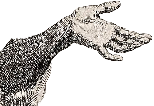 Right hand presenting